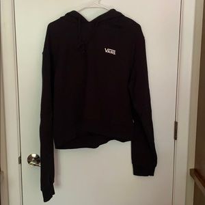 Black Vans Boom Crop Hoodie